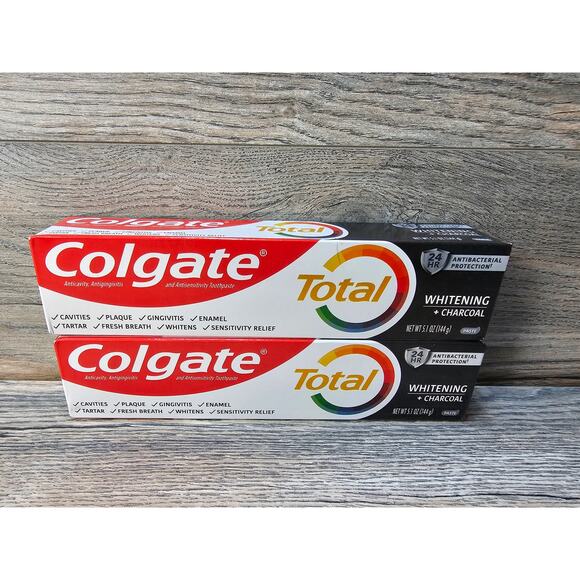 Colgate Total Whitening Toothpaste Charcoal 5.1oz. - Picture 1 of 4